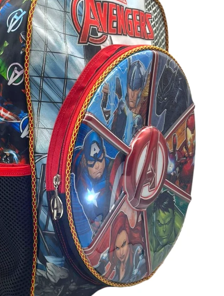 Mochila Escolar Primaria Avengers LUZ LED / con Carro | Ruz
