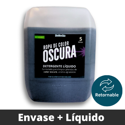 Belledia Ropa Negra Retornable 5 Litros [Envase + Liquido]