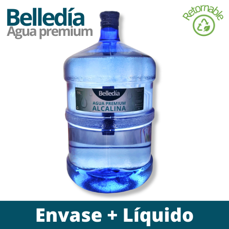 Belledía Agua Alcalina (Envase + Líquido)