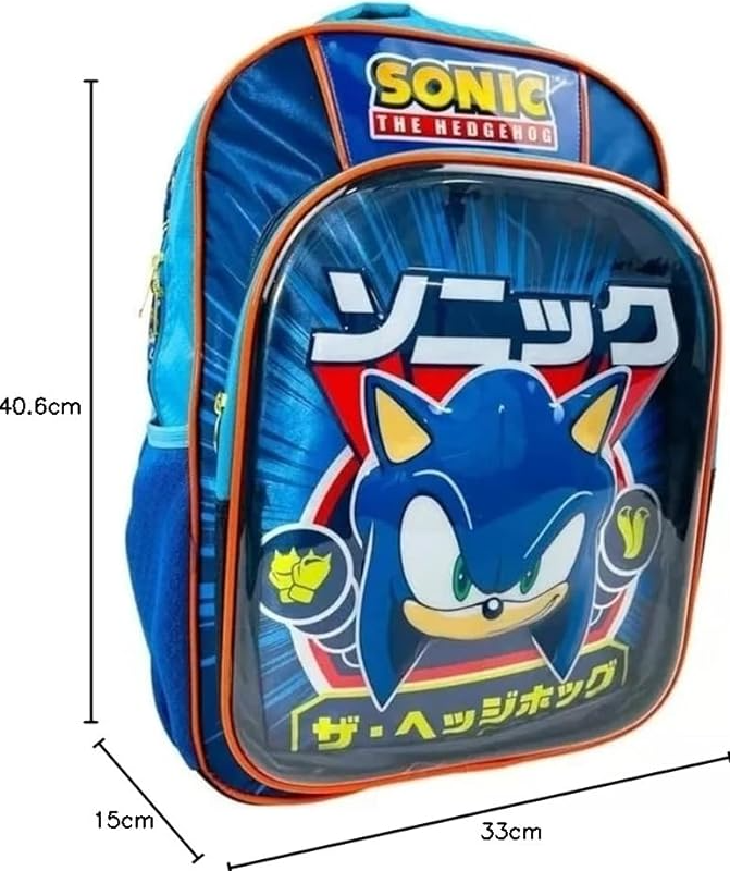 Mochila Prescolar 3D Sonic The Headgehog | Ruz