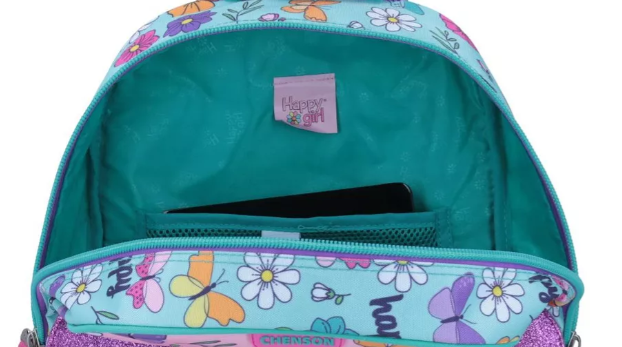 Mochila Escolar Primaria Happy Girl Mariposa / con Carrito | Chenson