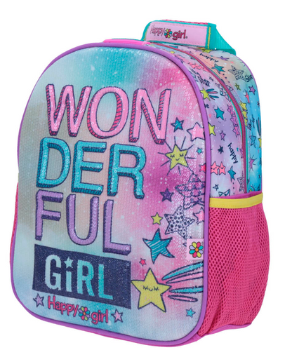 Mochila Prescolar Happy Girl Wonderful girl | Chenson