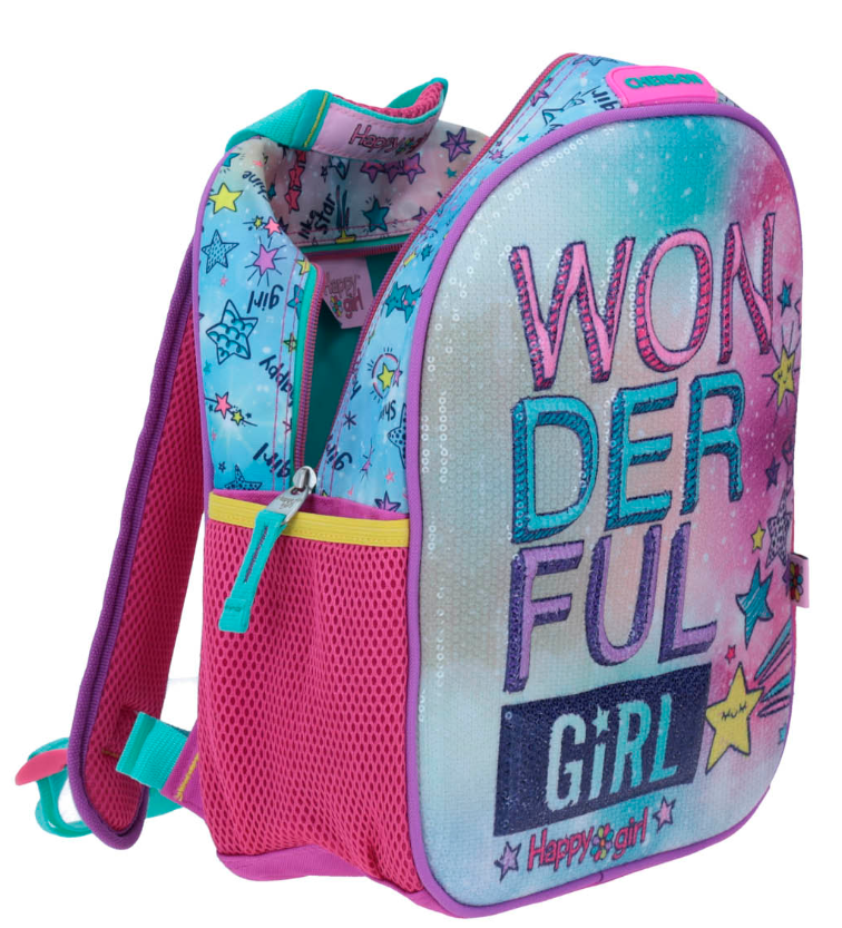 Mochila Prescolar Happy Girl Wonderful girl | Chenson