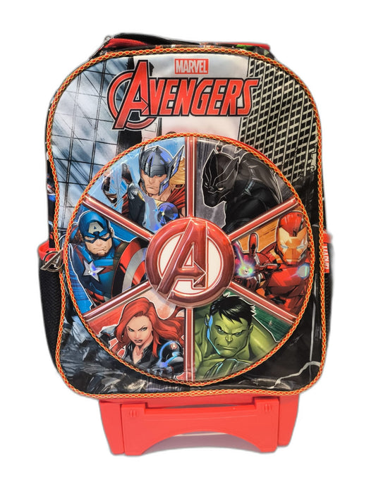 Mochila Escolar Primaria Avengers  LUZ LED / con Carro | Ruz