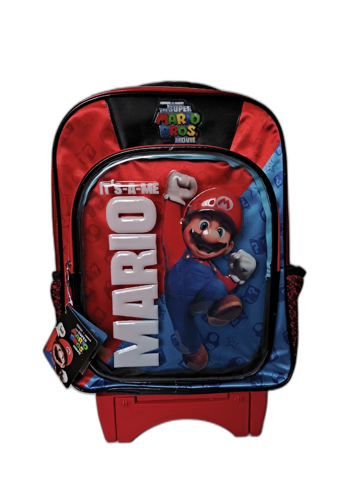 Mochila Escolar Primaria super Mario Bross 3D / con Carrito | Ruz